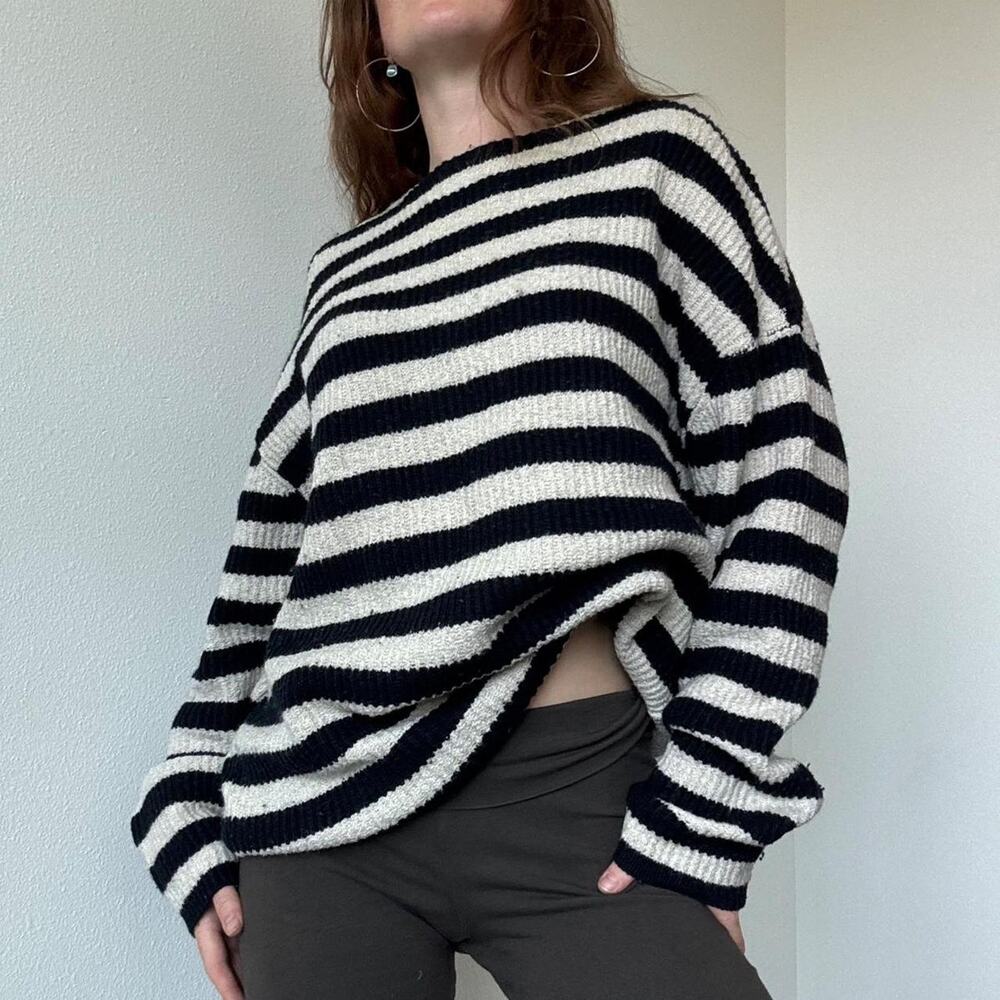 Allsaints oversized striped sweater
